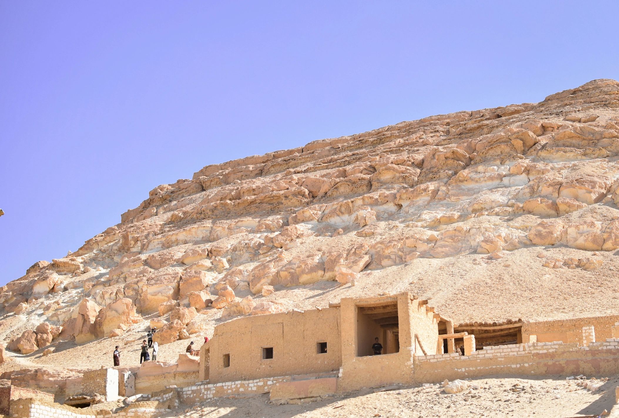 Rocky landscape in Siwa Oasis Egypt