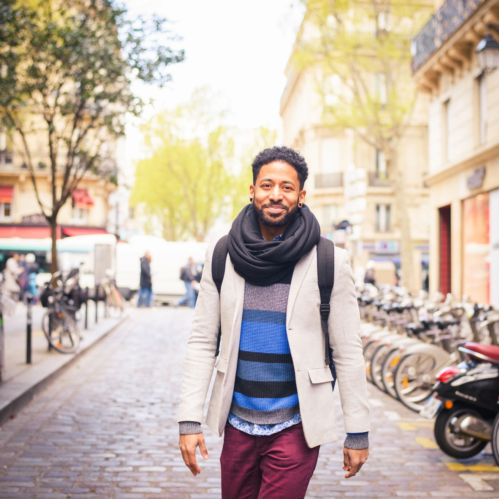Portrait of traveler for testimonial